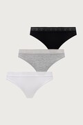 United Colors of Benetton majtki damskie bawełniane z elastanem 3-pack szare 3G681S03A