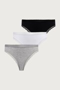 United Colors of Benetton majtki damskie z bawełną 3-pack szare 3XCM1S034