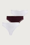 United Colors of Benetton majtki damskie z bawełną 3-pack bordowe 3XCM1S034