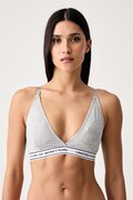 United Colors of Benetton Τριγωνικό σουτιέν με βαμβάκι γκρί 3G681R02H