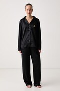 Lauren Ralph Lauren piżama dwuczęściowa damska czarna ILN92556