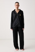 Lauren Ralph Lauren piżama dwuczęściowa damska czarna ILN92556