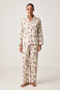 Lauren Ralph Lauren piżama dwuczęściowa damska z bawełną beżowa ILN92554