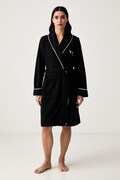 Lauren Ralph Lauren szlafrok damski polarowy czarny ILN42564