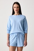 Lauren Ralph Lauren piżama damska z bawełną niebieska ILN12523