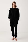 DKNY piżama damska z bawełną czarna YI80125