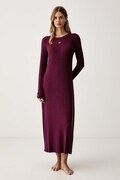 DKNY koszula nocna damska z wiskozy bordowa YI00136