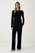 DKNY piżama damska z wiskozy czarna YI80136
