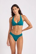 Seafolly plavkové nohavičky dámske Ruched Side tyrkysové 40726-942