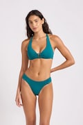 Seafolly plavkové nohavičky dámske Ruched Side tyrkysové 40726-942