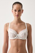 Chantelle бюстгальтер plunge мереживний Kiss білий C1AMM0