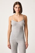 Chantelle top bieliźniany damski z wełną Warm Radiance szary C1B8I4
