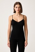 Chantelle top bieliźniany damski z wełną Warm Radiance czarny C1B8I4