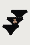 Guess stringi damskie bawełniane z elastanem ARIA 3-pack czarne O6BG02 K5995