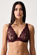 Guess grudnjak s trokutastim košaricama SELENA bordo O6BC23 K5070