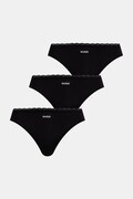 HUGO stringi damskie TRIPLET MICRO THONG 3-pack czarne 50566737
