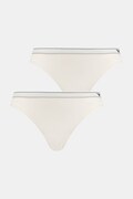 Emporio Armani Underwear figi damskie z bawełną 2-pack beżowe EW005512.AF25589