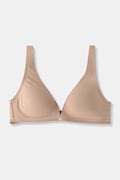 Emporio Armani Underwear podprsenka plunge bavlnená s elastanom béžová EW000436.AF25589