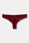 Emporio Armani Underwear figi damskie koronkowe czerwone EW000398.AF25576