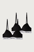 Calvin Klein Underwear biustonosz dziecięcy bawełniany z elastanem 2-pack czarny G80G800741