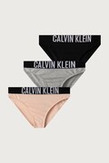 Calvin Klein Underwear figi dziecięce bawełniane z elastanem 3-pack pomarańczowe G80G800730