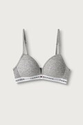 Tommy Hilfiger biustonosz trójkątny dziecięcy szary UG0UG00850