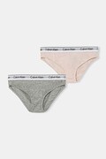 Calvin Klein Underwear figi dziecięce bawełniane z elastanem 2-pack różowe G80G800726