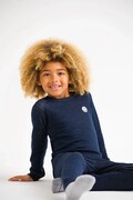 Viking Kids longsleeve termoaktywny dziecięcy z wełną merino Soft Baselayer Merino Top granatowy 50.25575