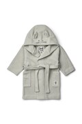 Liewood szlafrok z kapturem dziecięcy Minik Rabbit Fleece Bathrobe szary LW21180