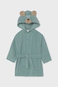 Mayoral Newborn accappatoio con cappuccio per neonati in cotone turchese 9177