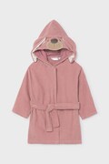 Mayoral Newborn accappatoio con cappuccio per neonati in cotone rosa 9177
