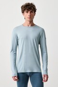 Devold longsleeve funkcyjny męski wełniany Breeze Plus Merino niebieski PDGO.183.221.C