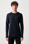 Devold longsleeve funkcyjny męski wełniany Breeze Plus Merino granatowy PDGO.183.221.C