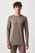 Devold longsleeve funkcyjny męski wełniany Breeze Merino brązowy PDGO.180.221.A
