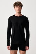 Devold longsleeve funkcyjny męski wełniany Breeze Merino czarny PDGO.180.221.A