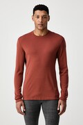 Smartwool longsleeve funkcyjny damski z wełny merino brązowy SW016350Q581