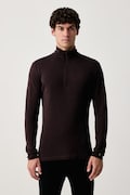 Smartwool longsleeve termoaktywny męski z wełny merino brązowy SW002822P851
