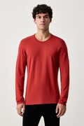 Icebreaker longsleeve termoaktywny męski z wełny merino 260 Oasis pomarańczowy IB1043710GS1
