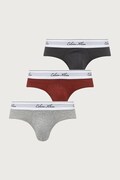 Calvin Klein Underwear slipy męskie z bawełną 3-pack szare LV00NB4606