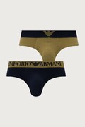 Emporio Armani Underwear slipy pánské bavlněné s elastanem 2-pack zelené EM000251 AF25017