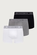 United Colors of Benetton bokserki dopasowane męskie bawełniane z elastanem 3-pack białe 3G682X01T