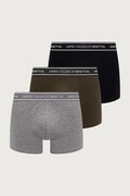 United Colors of Benetton bokserki dopasowane męskie bawełniane z elastanem 3-pack szare 3G682X01T