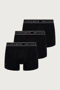 United Colors of Benetton bokserki dopasowane męskie bawełniane z elastanem 3-pack czarne 3G682X01T