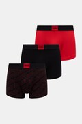 HUGO bokserki dopasowane męskie bawełniane z elastanem TRUNK TRP GALAXY DES 3-pack czerwone 50566296