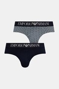 Emporio Armani Underwear slipy męskie bawełniane z elastanem 2-pack granatowe EM000251.AF25040