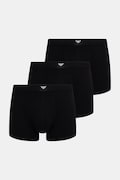 Emporio Armani Underwear bokserki męskie bawełniane z elastanem 3-pack czarne EM002205.AF25033