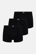 Emporio Armani Underwear bokserki męskie bawełniane z elastanem 3-pack czarne EM002205.AF25033