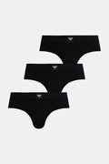 Emporio Armani Underwear slipy męskie z bawełną 3-pack czarne EM002154.AF25033