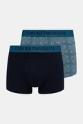 Emporio Armani Underwear bokserki dopasowane męskie bawełniane z elastanem 2-pack granatowe EM001014.AF25040