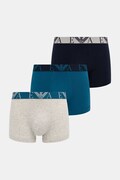 Emporio Armani Underwear bokserki dopasowane męskie bawełniane z elastanem 3-pack szare EM000259.AF25018